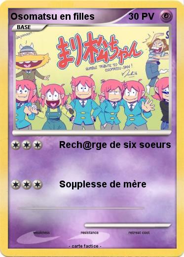 Pokemon Osomatsu en filles