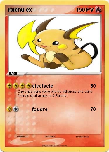 Pokemon raichu ex