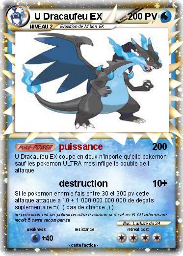 Pokemon U Dracaufeu EX