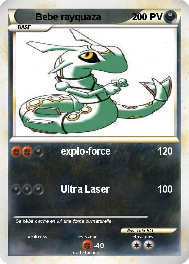 Pokemon Bebe rayquaza