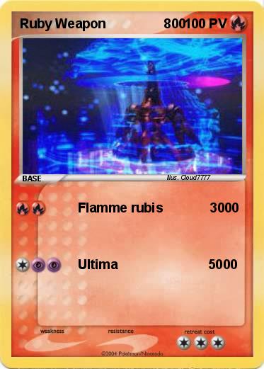 Pokemon Ruby Weapon                800
