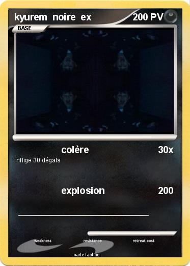 Pokemon kyurem  noire  ex