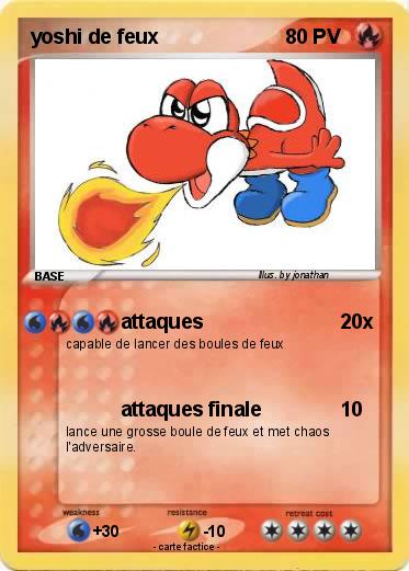 Pokemon yoshi de feux