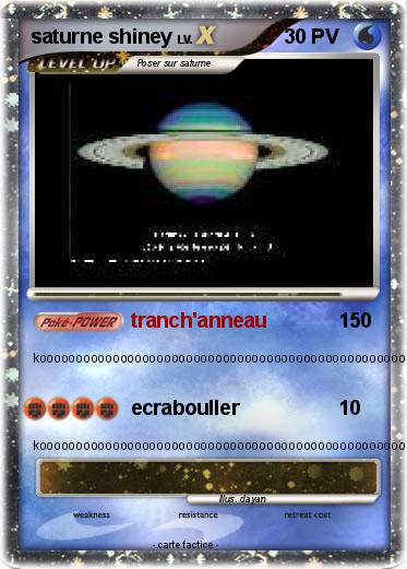 Pokemon saturne shiney