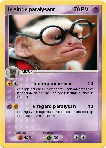Pokemon le singe paralysant
