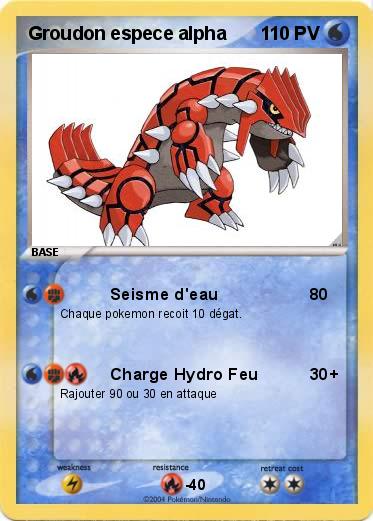 Pokemon Groudon espece alpha