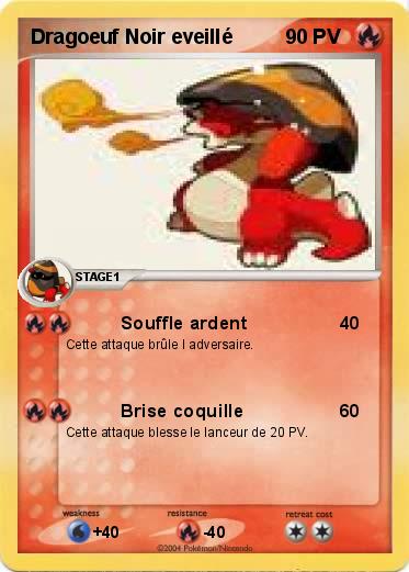 Pokemon Dragoeuf Noir eveillé