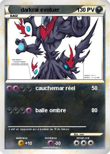 Pokemon darkrai evoluer