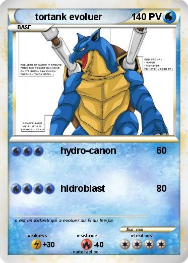 Pokemon tortank evoluer