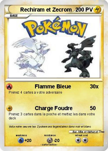 Pokemon Rechiram et Zecrom