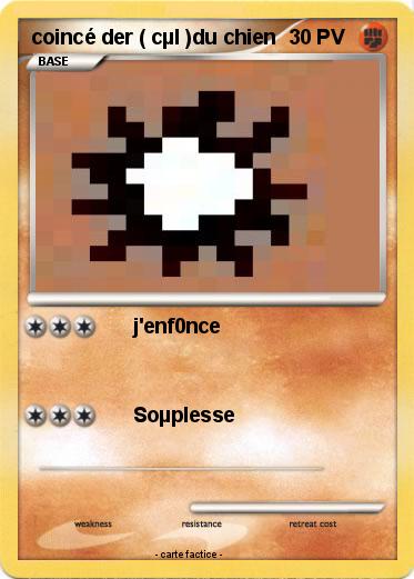 Pokemon coincé der ( cµl )du chien