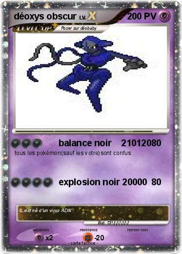 Pokemon déoxys obscur
