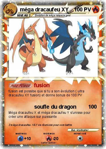 Pokemon méga dracaufeu XY