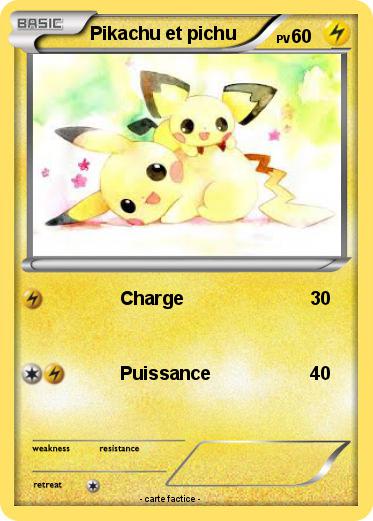 Pokemon Pikachu et pichu