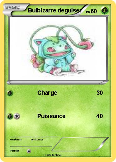Pokemon Bulbizarre deguiser