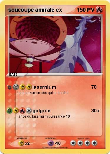 Pokemon soucoupe amirale ex