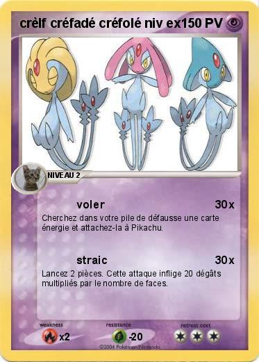 Pokemon crèlf créfadé créfolé niv ex 