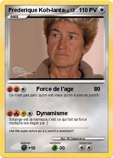 Pokemon Frederique Koh-lanta