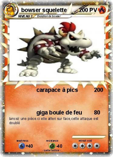 Pokemon bowser squelette