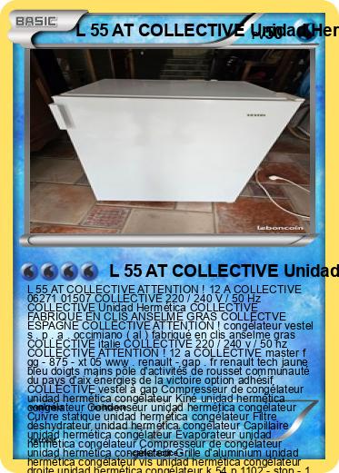 Pokemon L 55 AT COLLECTIVE Unidad Hermética