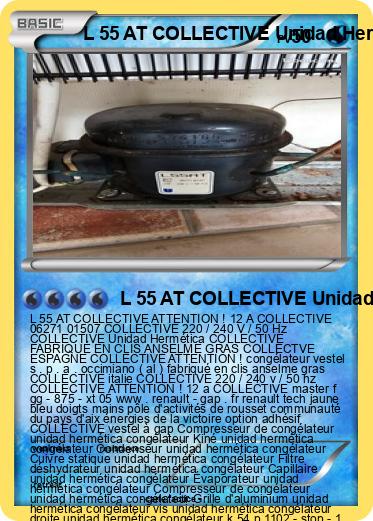 Pokemon L 55 AT COLLECTIVE Unidad Hermética