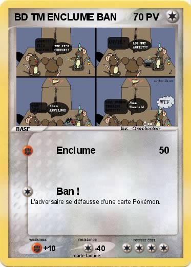 Pokemon BD TM ENCLUME BAN