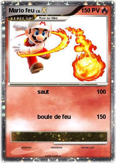 Pokemon Mario feu