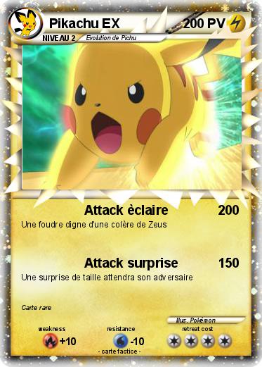 Pokemon Pikachu EX
