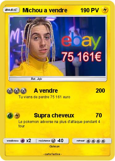 Pokemon Michou a vendre