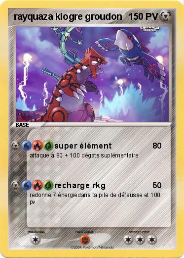 Pokemon rayquaza kiogre groudon