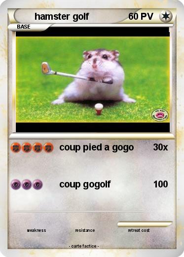 Pokemon hamster golf