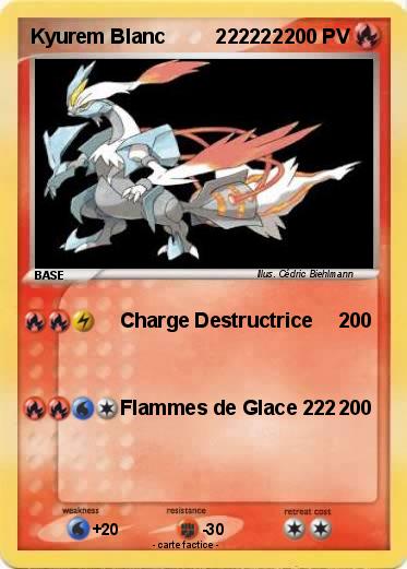 Pokemon Kyurem Blanc         222222