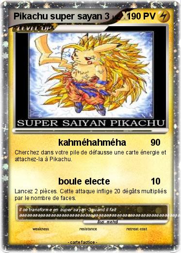 Pokemon Pikachu super sayan 3