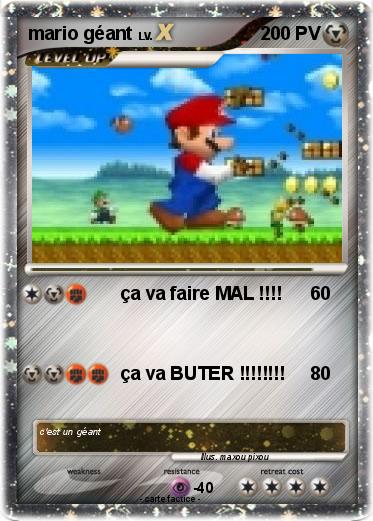 Pokemon mario géant