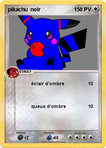 Pokemon pikachu  noir