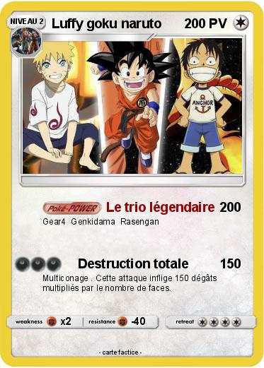 Pokemon Luffy goku naruto