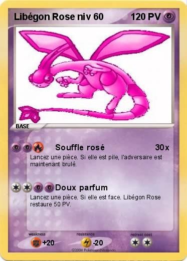 Pokemon Libégon Rose niv 60