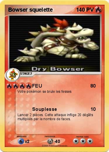 Pokemon Bowser squelette