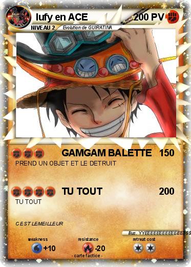 Pokemon lufy en ACE