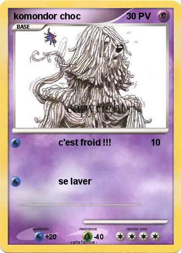 Pokemon komondor choc