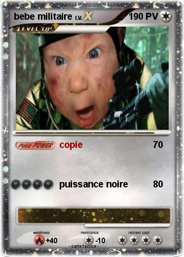 Pokemon bebe militaire