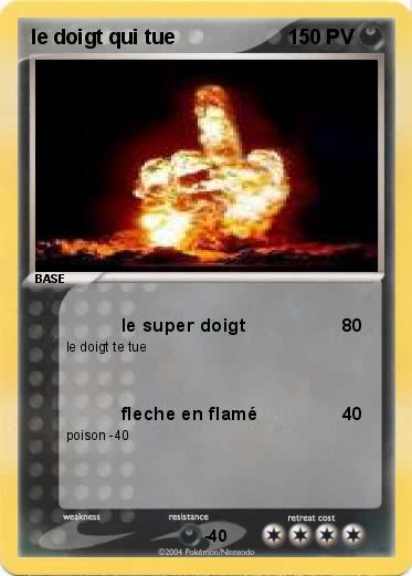 Pokemon le doigt qui tue