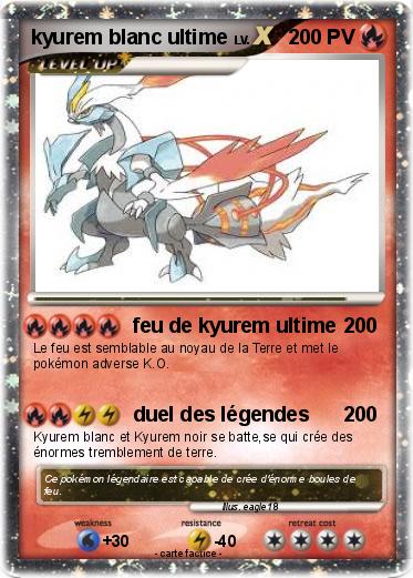 Pokemon kyurem blanc ultime