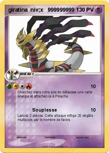 Pokemon giratina  niv;x   999999999 