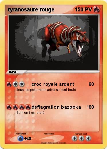 Pokemon tyranosaure rouge