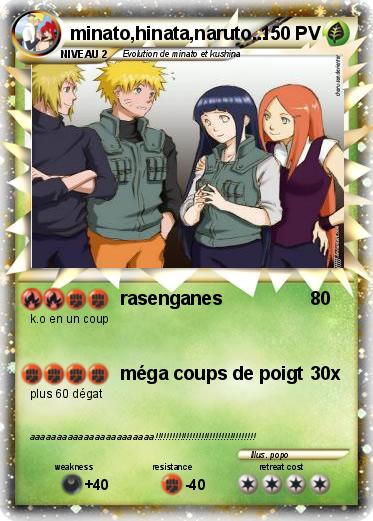 Pokemon minato,hinata,naruto...