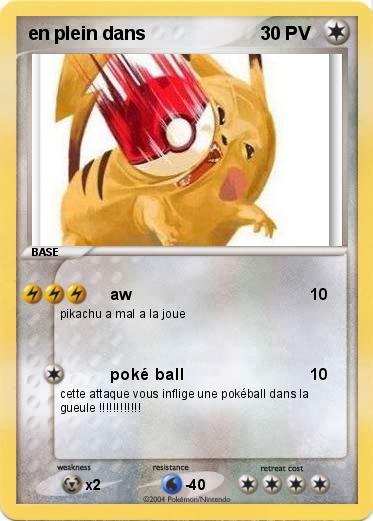 Pokemon en plein dans