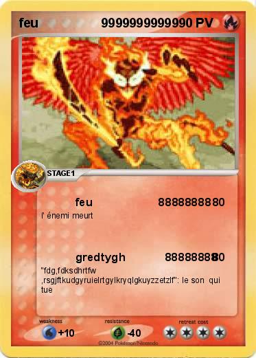 Pokemon feu                  99999999999