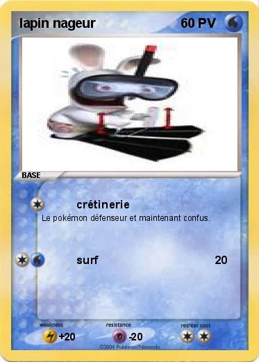 Pokemon lapin nageur