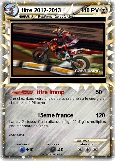 Pokemon titre 2012-2013